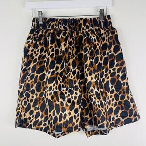 Inamorata cheetah print shorts high rise animal print size Small